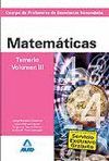 CUERPO DE PROFESORES DE ENSE�ANZA SECUNDARIA. MATEM�TICAS. TEMARIO. VOLUMEN III