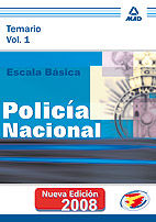 ESCALA BSICA DE POLICA NACIONAL. TEMARIO. VOLUMEN I