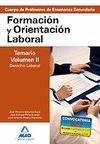 CUERPO DE PROFESORES DE ENSE�ANZA SECUNDARIA. FORMACI�N Y ORIENTACI�N LABORAL. T
