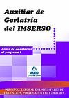 AUXILIAR DE GERIATR�A DEL IMSERSO. ANEXO DE ADAPTACI�N AL PROGRAMA I