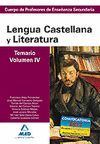 CUERPO PROFESORES ENSE�ANZA SECUNDARIA. LENGUA LITERATURA VOL IV