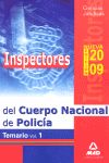 INSPECTORES CUERPO NACIONAL POLICIA VOL.I. CIENCIAS JURIDICAS