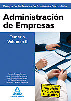 CUERPO DE PROFESORES DE ENSE�ANZA SECUNDARIA. ADMINISTRACI�N DE EMPRESAS. TEMARI