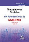 TRABAJADORES SOCIALES DEL AYUNTAMIENTO DE MADRID. TEMARIO GRUPO I (PARTE GENERAL