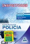 INSPECTORES DEL CUERPO NACIONAL DE POLIC�A. TEMARIO. CIENCIAS SOCIALES Y T�CNICA