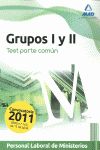 PERSONAL LABORAL, GRUPOS I Y II, MINISTERIOS. TEST DE LA PARTE COM�N