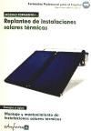 REPLANTEO DE INSTALACIONES SOLARES TRMICAS