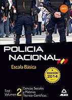 ESCALA BSICA DE POLICA NACIONAL. TEST CIENCIAS SOCIALES Y MATERIAS TCNICO-CIE