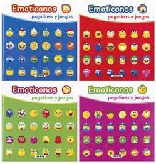 EMOTICONOS PEGATINAS Y JUEGOS (4 TTULOS)