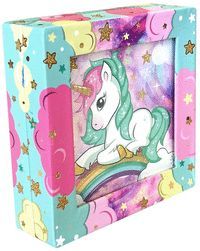 MIS COSAS (UNICORNIO). CAJA CON ESPEJO + DIARIO CON CANDADO