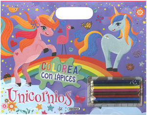 UNICORNIOS. COLOREA CON LAPICES