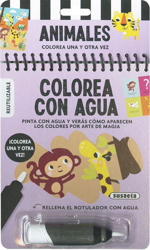 COLOREA CON AGUA: ANIMALES