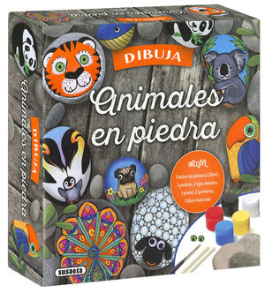 DIBUJA ANIMALES EN PIEDRA