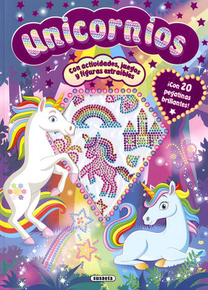 UNICORNIOS CON 20 PEGATINAS BRILLANTES!