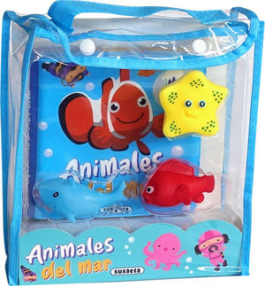 ANIMALES DEL MAR - SET LIBRO Y JUGUETES BAERA