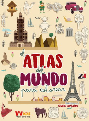 ATLAS DEL MUNDO PARA COLOREAR