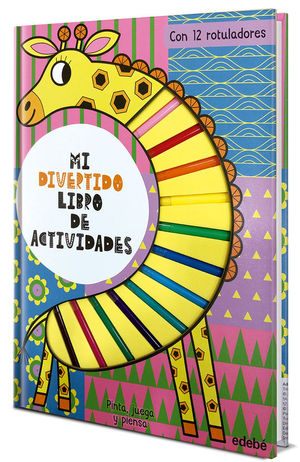 MI DIVERTIDO LIBRO DE ACTIVIDADES. JIRAFA (CON 12 ROTULADORES)