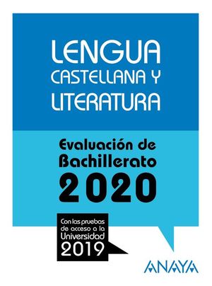 LENGUA CASTELLANA Y LITERATURA 2020