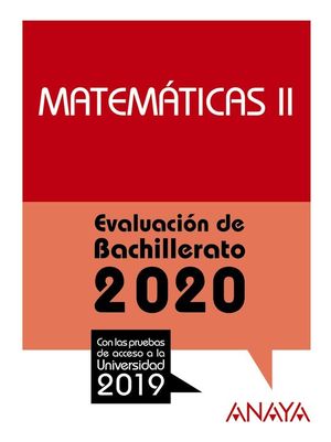 MATEMATICAS II 2020