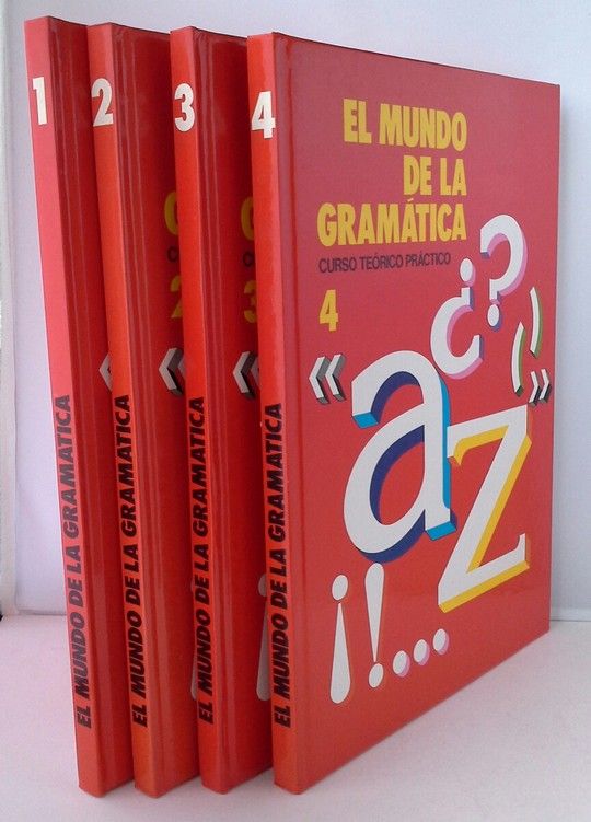 EL MUNDO DE LA GRAMATICA  4 TOMOS