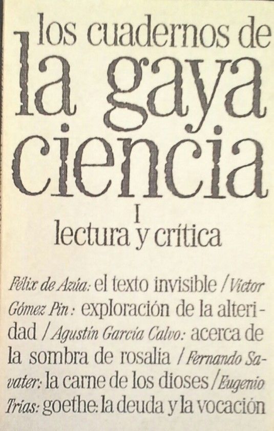 CUADERNOS DE LA GAYA CIENCIA, LOS