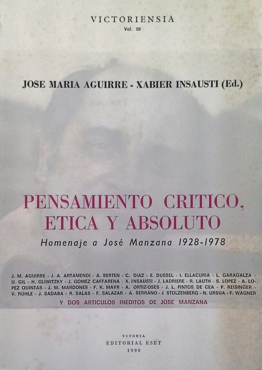 PENSAMIENTO CR�TICO, �TICA Y ABSOLUTO