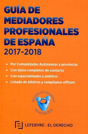 GUIA DE MEDIADORES PROFESIONALES DE ESPA�A 2017-2018