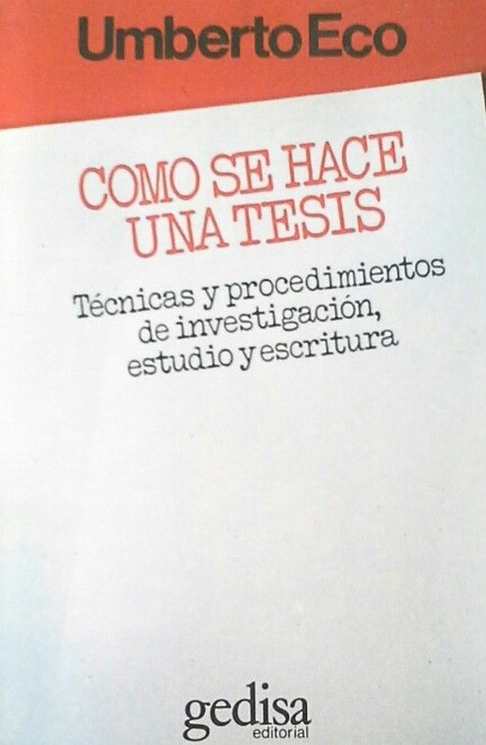CMO SE HACE UNA TESIS