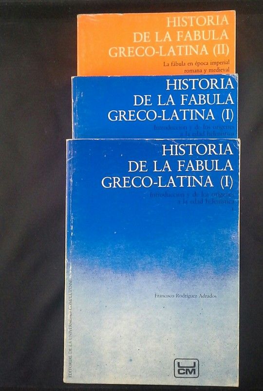 HISTORIA DE LA FBULA GRECO-LATINA