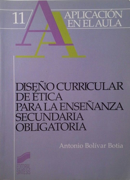 DISEO CURRICULAR DE TICA PARA LA ENSEANZA SECUNDARIA OBLIGATORIA