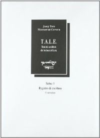 T.A.L.E.TEST DE ANALISIS DE LECTOESCRITURA.SOBRE N3.REGISTRO DE ESCRI