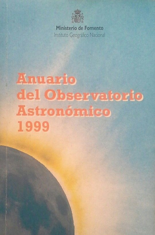 ANUARIO DEL OBSERVATORIO ASTRONMICO NACIONAL PARA 1999