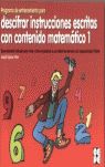 PROGRAMA DE ENTRENAMIENTO PARA DESCIFRAR INSTRUCCIONES ESCRITAS CON CONTENIDO MA