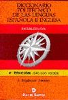 DICCIONARIO POLIT�CNICO DE LAS LENGUAS ESPA�OLA E INGLESA. VOL.I INGL�S-ESPA�OL.