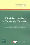 DIECISIETE LECCIONES DE TEOR�A DEL DERECHO