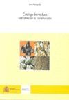 CATALOGO DE RESIDUOS UTILIZABLES EN CONSTRUCCION