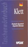 TASCHENW�RTERBUCH KLETT DICC. ESNCIAL DEUTSCH-SAPNISCH/ESPA�OL-ALEM�N