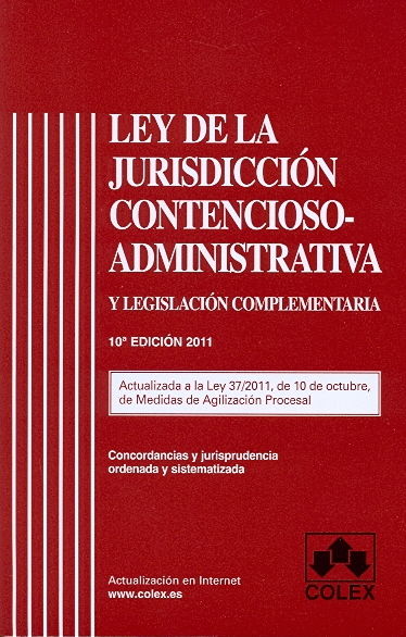 LEY DE LA JURISDICCION CONT.-ADMVA. 10� ED.