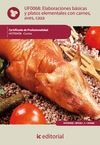 ELABORACIONES B�SICAS Y PLATOS ELEMENTALES CON CARNES, AVES Y CAZA. HOTR0408 - C