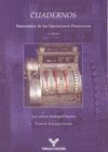 CUADERNOS. MATEMATICAS DE LAS OPERACIONES FINANCIERAS