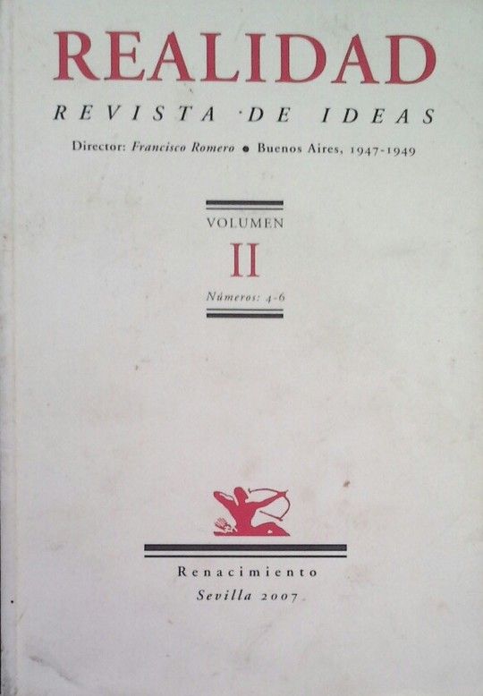 REALIDAD, REVISTA DE IDEAS  VOL. II