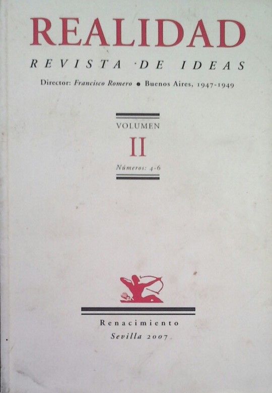 REALIDAD, REVISTA DE IDEAS  VOL. II