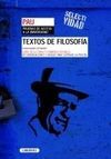 TEXTOS DE FILOSOF�A. UNIVERSIDADES DE MADRID