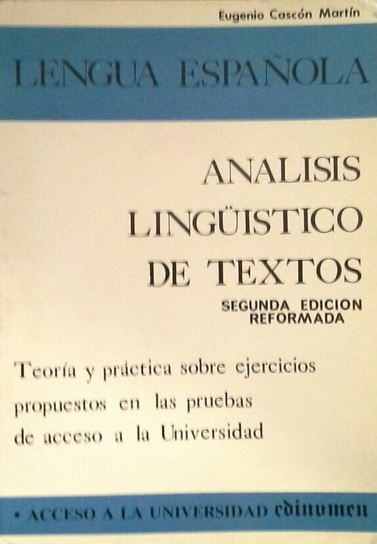 ANLISIS LINGUSTICO DE TEXTOS