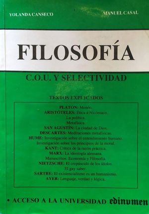 FILOSOFA - COU Y SELECTIVIDAD - TEXTOS EXPLICADOS
