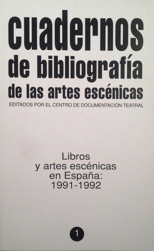 ANUARIO TEATRAL 1991-1992