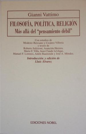 FILOSOF�A, POL�TICA, RELIGI�N