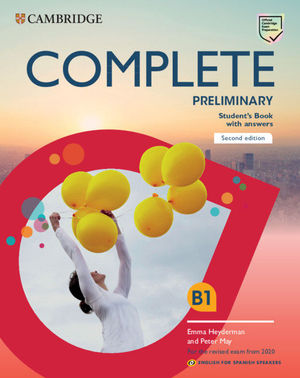 COMPLETE PRELIMINARY SECOND EDITION ENGLISH FOR SPANISH SPEAKERS. DIGITAL STUDEN