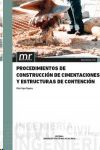 PROCEDIMIENTOS DE CONSTRUCCIN DE CIMENTACIONES Y ESTRUCTURAS DE CONTENCIN