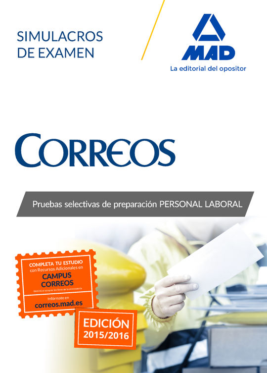 PERSONAL LABORAL DE CORREOS Y TEL�GRAFOS. SIMULACROS DE EXAMEN